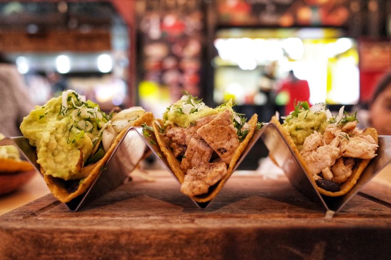 Chuys grilled chicken tacos with avocado
